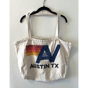 Aviator Nation Tote Bag Canvas Austin, TX 22x16